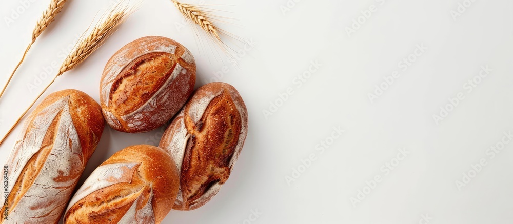 Poster Bread displayed against a white backdrop with copy space image available.