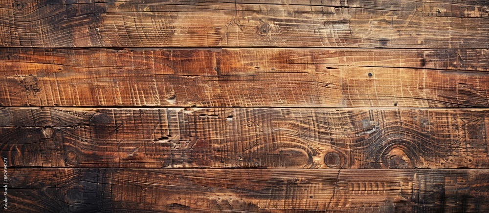 Aufkleber top view of a wooden surface with a copy space image.