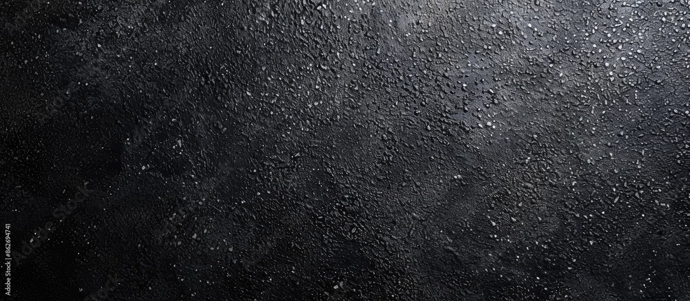 Poster background with a textured black sandpaper surface for a copy space image.