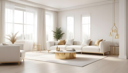 Fototapeta premium Photo interior modern design room 3d illustration