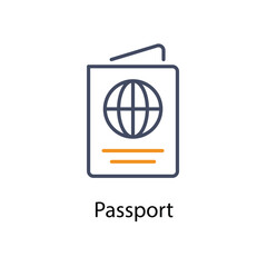 Passport vector icon