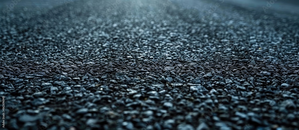 Poster Textured asphalt or tarmac road surface with a background suitable for a copy space image.