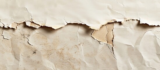 Isolated torn paper edge with copy space image.