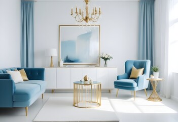 Photo interior modern design room 3d illustration