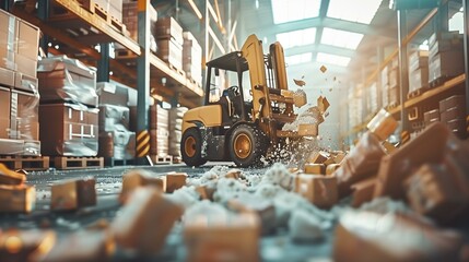 Break bulk delivery shipment various goods, warehouse management