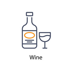 Wine vector icon