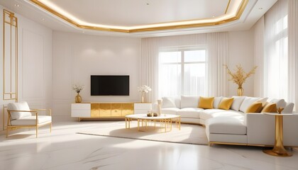 Photo interior modern design room 3d illustration