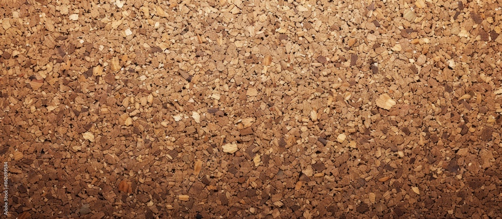 Poster OSB wooden background with a cork board on it, featuring a wood texture surface and copy space image.