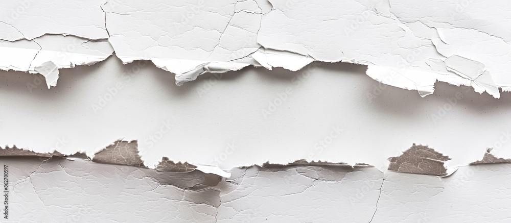 Aufkleber paper ripped with blank space for your copy space image.
