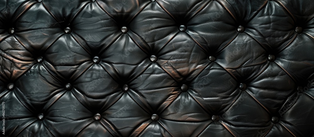 Poster the black leather's texture is visible in the copy space image.
