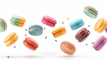 A Colorful Cascade of Macarons