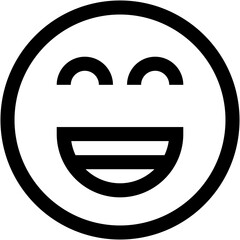 Vector Icon happy, emoji, emotion, smiley, feelings