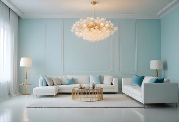 Photo interior modern design room 3d illustration
