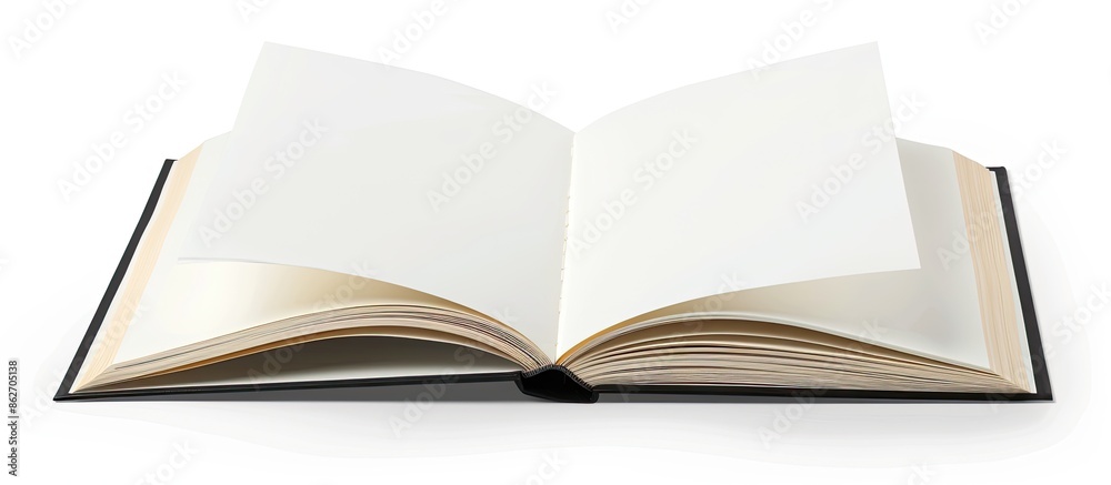 Leinwandbilder office notepad book with blank white pages, suitable for adding text or drawings. perfect for a copy