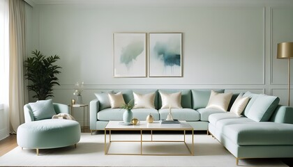 Photo interior modern design room 3d illustration