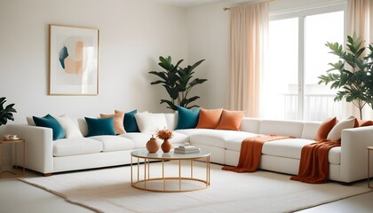 Photo interior modern design room 3d illustration