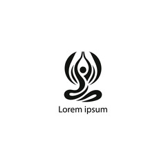 Obraz premium A Yoga Logo Design