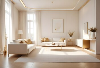 Fototapeta premium Photo interior modern design room 3d illustration