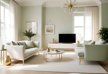 Photo interior modern design room 3d illustration