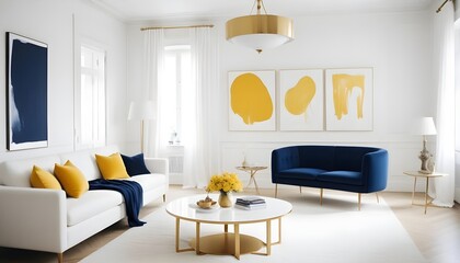 Photo interior modern design room 3d illustration