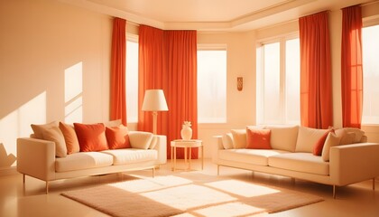 Photo interior modern design room 3d illustration