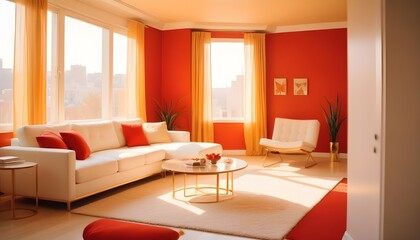 Fototapeta premium Photo interior modern design room 3d illustration