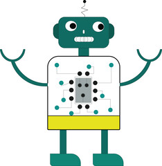 cartoon robot