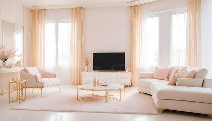 Fototapeta premium Photo interior modern design room 3d illustration