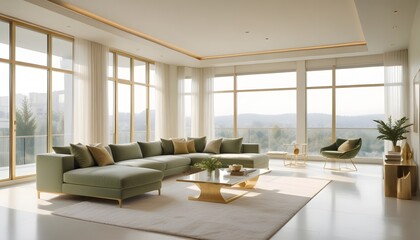 Fototapeta premium Photo interior modern design room 3d illustration