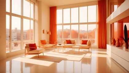 Photo interior modern design room 3d illustration