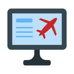 Flight Information glyph icon