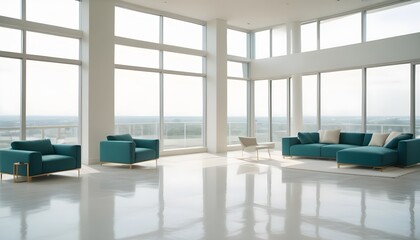 Fototapeta premium Photo interior modern design room 3d illustration