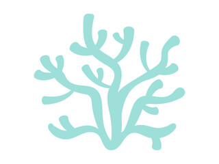 グリーンの珊瑚のイラスト素材