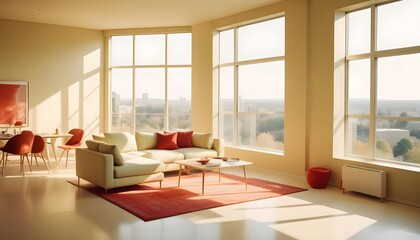 Photo interior modern design room 3d illustration