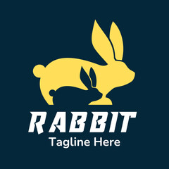 Rabbit logo vector 