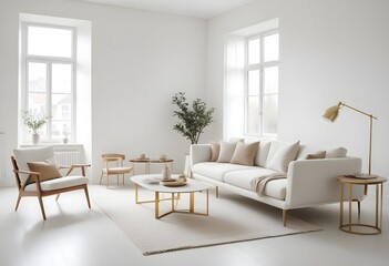 Photo interior modern design room 3d illustration