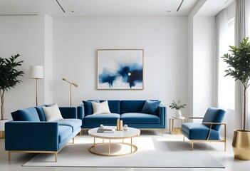 Photo interior modern design room 3d illustration