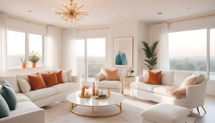 Fototapeta premium Photo interior modern design room 3d illustration