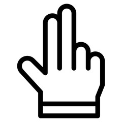 Vector Icon press, hand, hands and gestures, gestures, sign