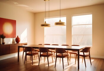 Fototapeta premium Photo interior modern design room 3d illustration