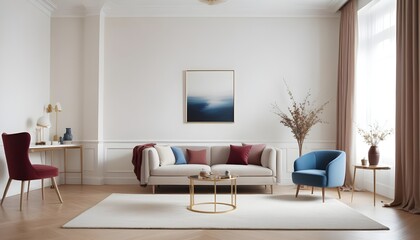 Photo interior modern design room 3d illustration