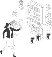 Search Dollars Financial Wealth, Search Financial Wealth Businesswoman