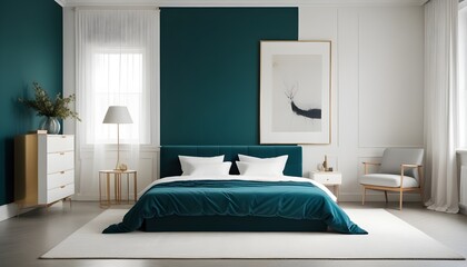 Photo interior modern design room 3d illustration