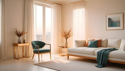 Photo interior modern design room 3d illustration