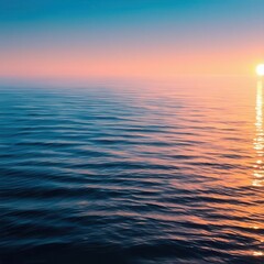 Fototapeta premium Sunset Over Calm Ocean Waters