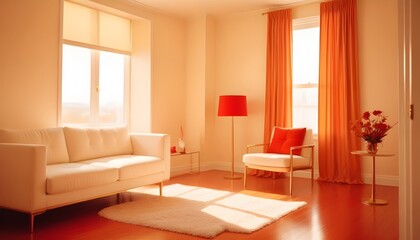 Photo interior modern design room 3d illustration
