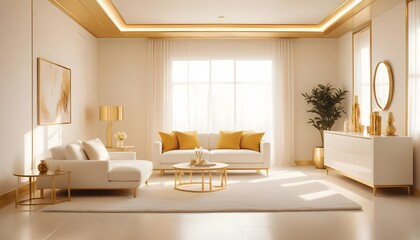 Photo interior modern design room 3d illustration