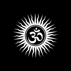 Fototapeta premium Spiritual Om Design. om, aum, spiritual, Hinduism, Indian, Hindu, Yoga, Buddhism, Religion, Spirituality, shiva, god, lucky, poster, wall decor