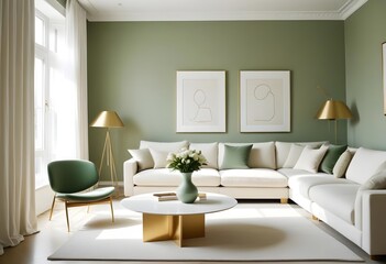 Photo interior modern design room 3d illustration