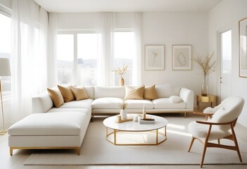 Fototapeta premium Photo interior modern design room 3d illustration